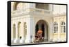 Trishaw Outside Georgetown Town Hall, Georgetown, Penang Island, Malaysia, Southeast Asia, Asia-Richard Cummins-Framed Stretched Canvas