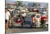 Trishaws, Port of Lucena, Southern Area, Island of Luzon, Philippines, Southeast Asia-Bruno Barbier-Stretched Canvas