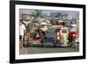 Trishaws, Port of Lucena, Southern Area, Island of Luzon, Philippines, Southeast Asia-Bruno Barbier-Framed Photographic Print
