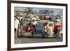 Trishaws, Port of Lucena, Southern Area, Island of Luzon, Philippines, Southeast Asia-Bruno Barbier-Framed Photographic Print