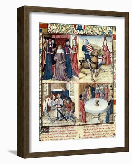 Tristan and Iseult-Everard de Espinques-Framed Art Print