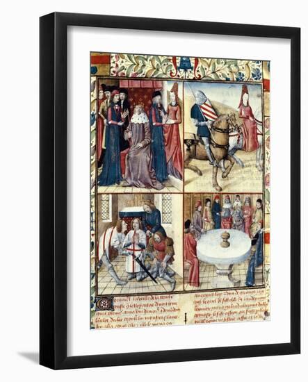 Tristan and Iseult-Everard de Espinques-Framed Art Print