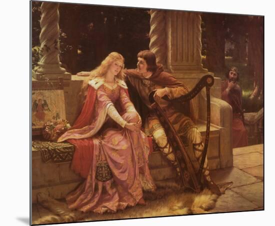 Tristan and Isolde-Edmund Blair Leighton-Mounted Art Print