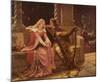 Tristan and Isolde-Edmund Blair Leighton-Mounted Art Print