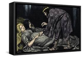 Tristan and Isolde-Robert Engels-Framed Stretched Canvas