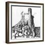 Tristan Arriving at the Castle of Sir Nabon, Illustration from 'The Story of the Champions of the R-Howard Pyle-Framed Giclee Print