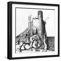 Tristan Arriving at the Castle of Sir Nabon, Illustration from 'The Story of the Champions of the R-Howard Pyle-Framed Giclee Print