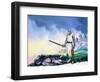 Tristan Sets Forth for Ireland, from 'Tristan and Isolde', 1973-Ron Embleton-Framed Giclee Print