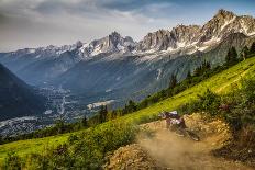 Kilian Jornet training above Montenvers-Tristan Shu-Framed Photographic Print