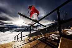 Kilian Jornet training above Montenvers-Tristan Shu-Photographic Print