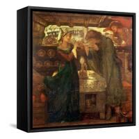 Tristram and Isolde Drinking the Love Potion, 1867-Dante Gabriel Rossetti-Framed Stretched Canvas