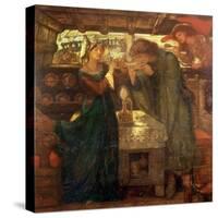 Tristram and Isolde Drinking the Love Potion, 1867-Dante Gabriel Rossetti-Stretched Canvas