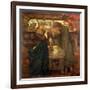 Tristram and Isolde Drinking the Love Potion, 1867-Dante Gabriel Rossetti-Framed Giclee Print