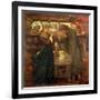 Tristram and Isolde Drinking the Love Potion, 1867-Dante Gabriel Rossetti-Framed Giclee Print