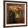 Tristram and Isolde Drinking the Love Potion, 1867-Dante Gabriel Rossetti-Framed Giclee Print