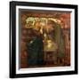 Tristram and Isolde Drinking the Love Potion, 1867-Dante Gabriel Rossetti-Framed Giclee Print