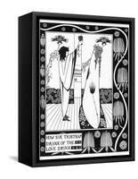 Tristram Drinks the Love Potion-Aubrey Beardsley-Framed Stretched Canvas