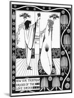 Tristram Drinks the Love Potion-Aubrey Beardsley-Mounted Photographic Print