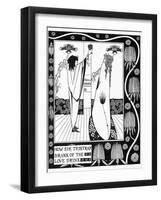 Tristram Drinks the Love Potion-Aubrey Beardsley-Framed Photographic Print