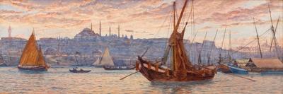 The Golden Horn, Second Half of the 19th C-Tristram James Ellis-Framed Stretched Canvas