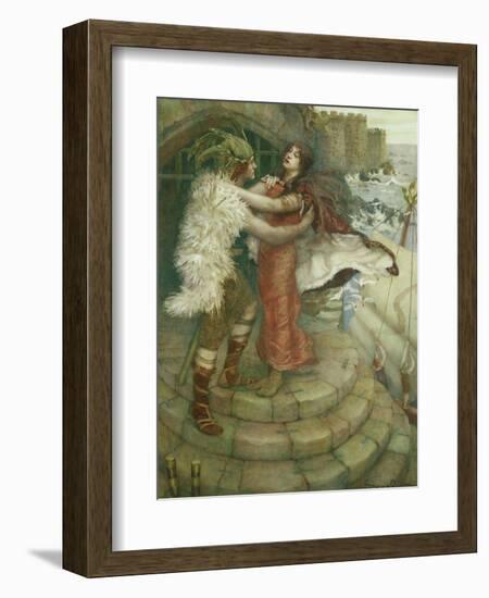 Tristram's Farewell to Iseult-William Stott-Framed Giclee Print