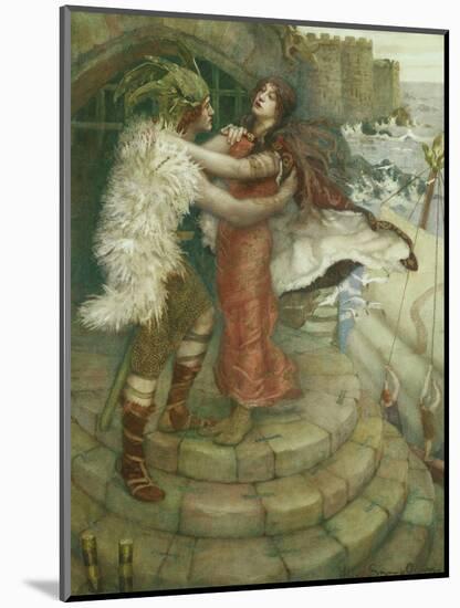 Tristram's Farewell to Iseult-William Stott-Mounted Giclee Print