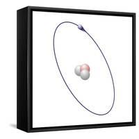 Tritium, Atomic Model-Friedrich Saurer-Framed Stretched Canvas