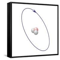 Tritium, Atomic Model-Friedrich Saurer-Framed Stretched Canvas