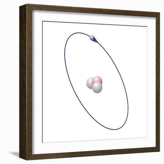 Tritium, Atomic Model-Friedrich Saurer-Framed Premium Photographic Print