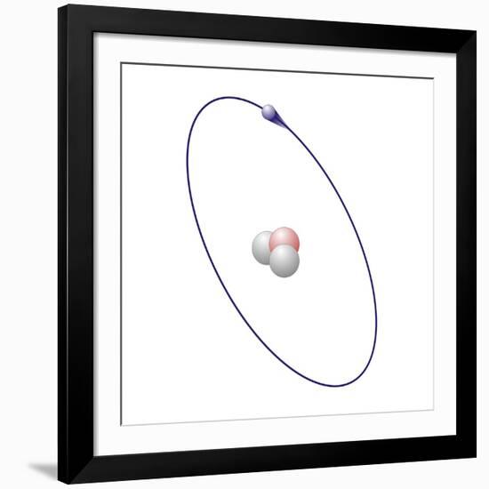 Tritium, Atomic Model-Friedrich Saurer-Framed Photographic Print