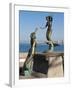 Triton and Nereida Sculpture on the Malecon, Puerto Vallarta, Mexico-Michael DeFreitas-Framed Photographic Print