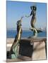 Triton and Nereida Sculpture on the Malecon, Puerto Vallarta, Mexico-Michael DeFreitas-Mounted Photographic Print