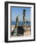 Triton and Nereida Sculpture on the Malecon, Puerto Vallarta, Mexico-Michael DeFreitas-Framed Photographic Print