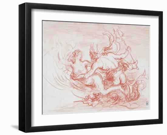 Triton et néréide-Louis Anquetin-Framed Giclee Print