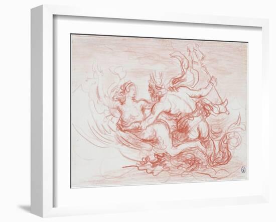 Triton et néréide-Louis Anquetin-Framed Giclee Print