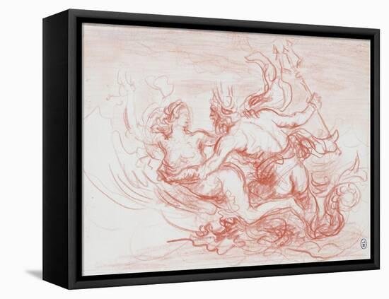 Triton et néréide-Louis Anquetin-Framed Stretched Canvas