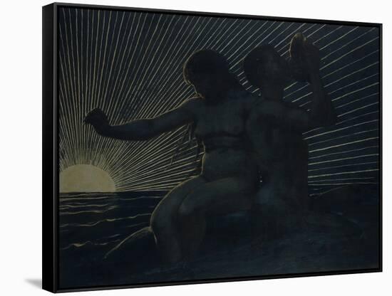 Triton Pair, 1892-Hans Thoma-Framed Stretched Canvas