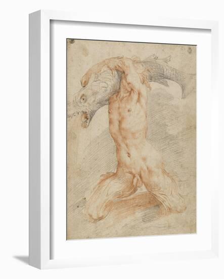 Triton portant un poisson-Federico Barocci-Framed Giclee Print