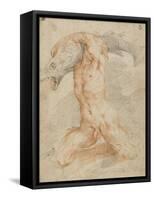 Triton portant un poisson-Federico Barocci-Framed Stretched Canvas