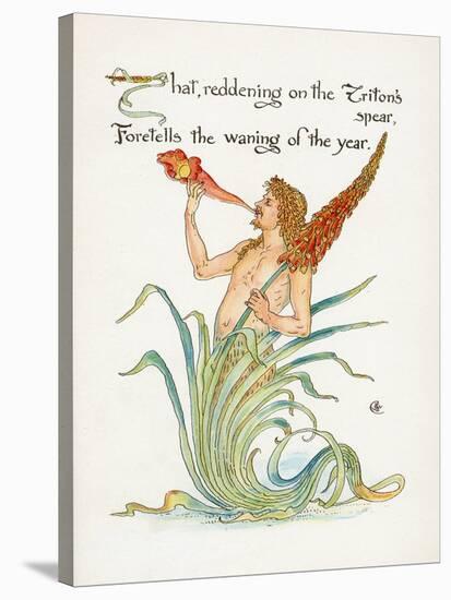 Triton's Spear, Crane-Walter Crane-Stretched Canvas