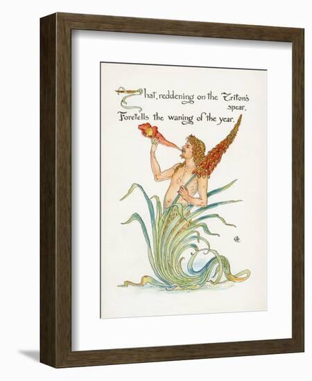 Triton's Spear, Crane-Walter Crane-Framed Art Print