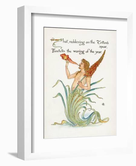 Triton's Spear, Crane-Walter Crane-Framed Art Print