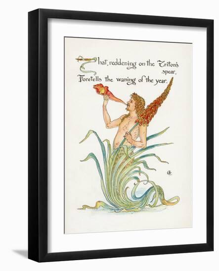 Triton's Spear, Crane-Walter Crane-Framed Art Print