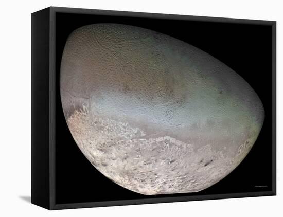 Triton, the Largest Moon of Planet Neptune-Stocktrek Images-Framed Stretched Canvas