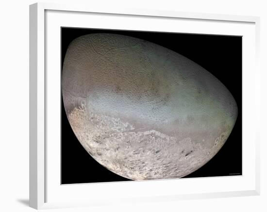 Triton, the Largest Moon of Planet Neptune-Stocktrek Images-Framed Photographic Print