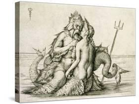 Triton with the Nereid-Jacopo De' Barbari-Stretched Canvas