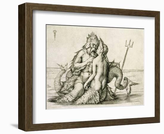 Triton with the Nereid-Jacopo De' Barbari-Framed Giclee Print