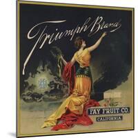 Triumph Brand - California - Citrus Crate Label-Lantern Press-Mounted Art Print