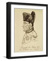 Triumph Des Jahres 1813', Portrait of Napoléon Composed of Corpses-Johann Michael Voltz-Framed Giclee Print