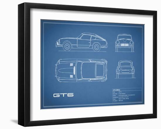 Triumph GT6 Mk1 Red-Mark Rogan-Framed Art Print